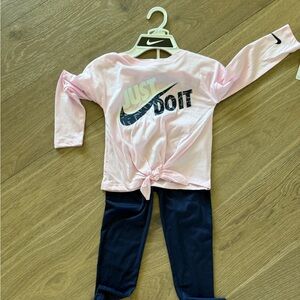 Nike Pink and Black Kids Set